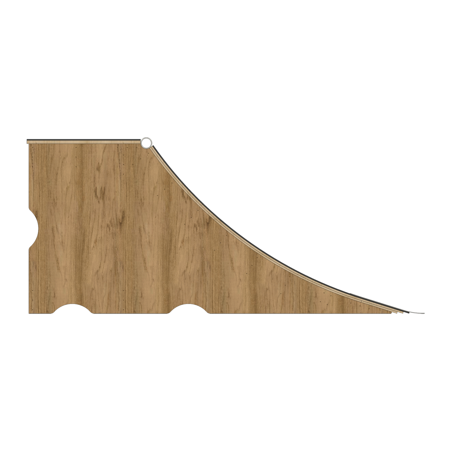 36" Tall Quarter Pipe