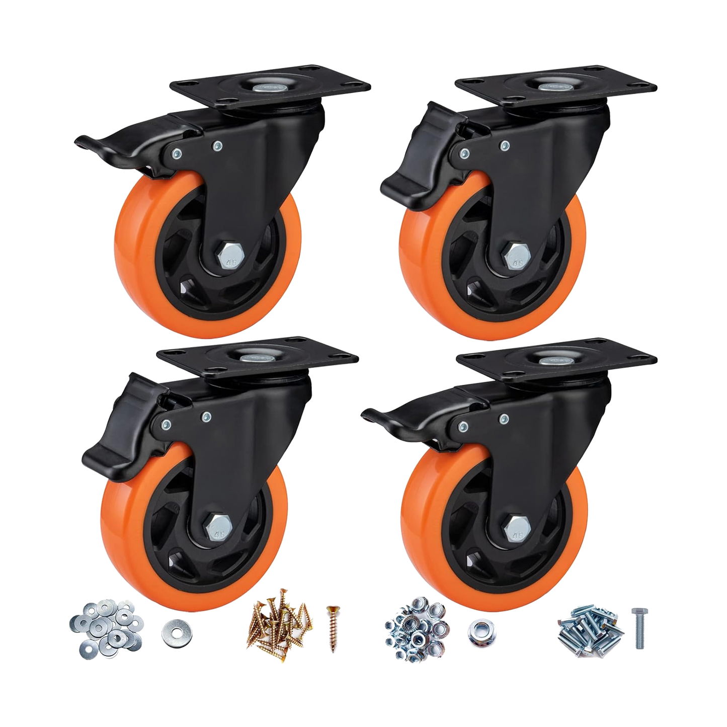 4" Swivel Casters (4-Pack)