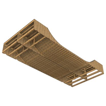 36" Half Pipe Ramp Kit